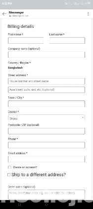 eCommerce website